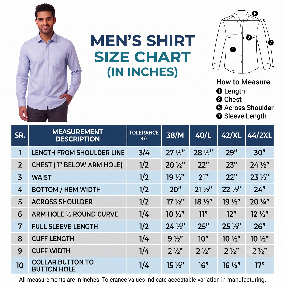 Light Blue Formal Full Sleeve Button-Down Shirt
