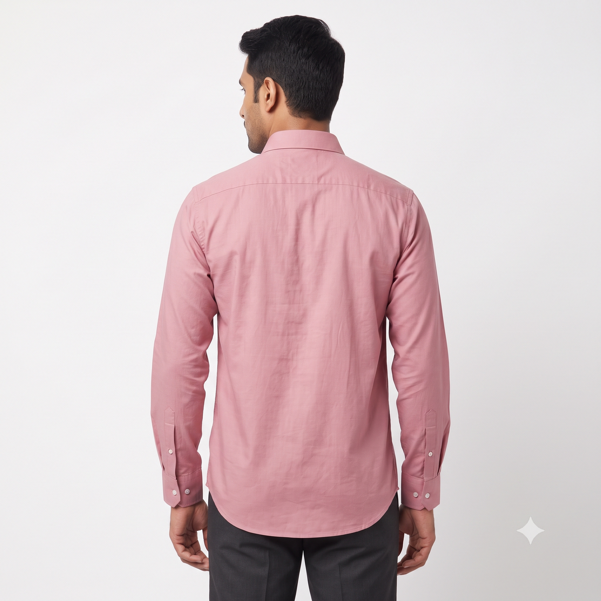 Light Pink Formal Full Sleeve Button-Down Shirt