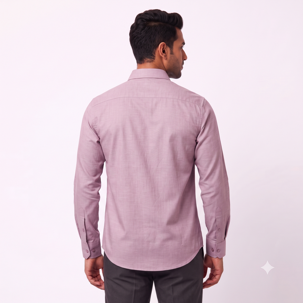 Dusty Rose Formal Full Sleeve Button-Down Shirt