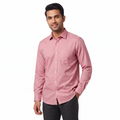 Light Pink Formal Full Sleeve Button-Down Shirt